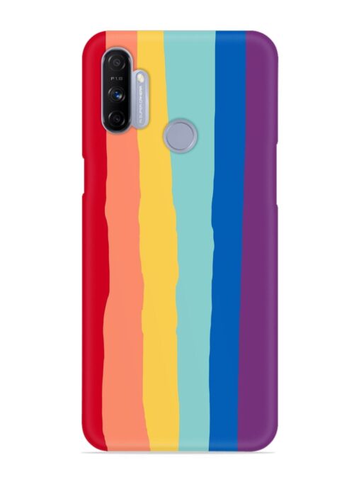 Rainbow Genuine Liquid Snap Case for Realme Narzo 10A Zapvi