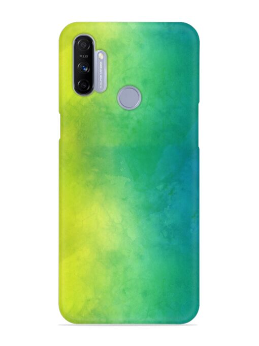 Yellow Green Gradient Snap Case for Realme Narzo 10A Zapvi