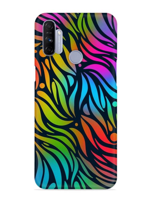 Abstract Leaf Design Snap Case for Realme Narzo 10A Zapvi