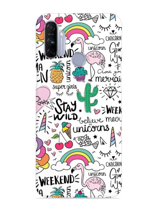 Unicorn Ice Cream Snap Case for Realme Narzo 10A