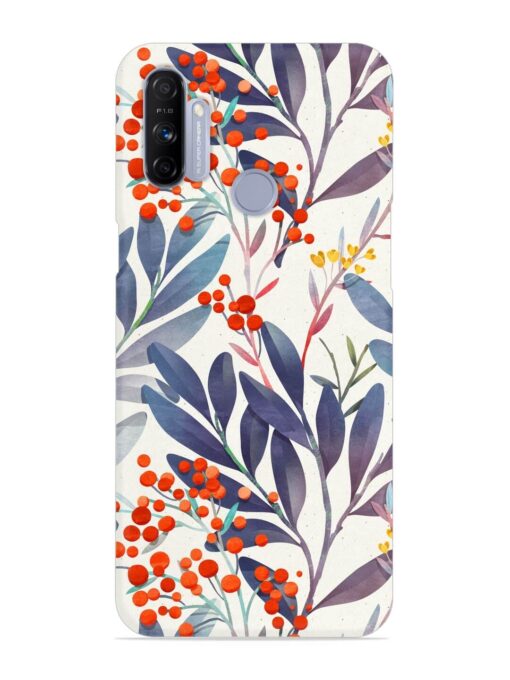 Seamless Floral Pattern Snap Case for Realme Narzo 10A Zapvi