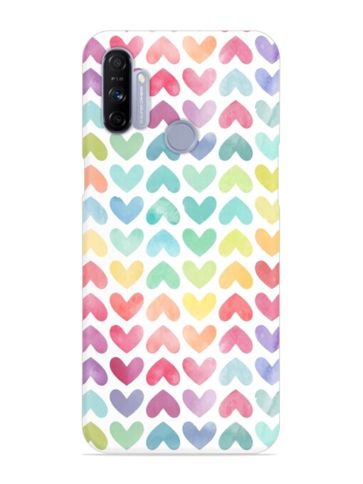 Seamless Colorful Watercolor Snap Case for Realme Narzo 10A Zapvi