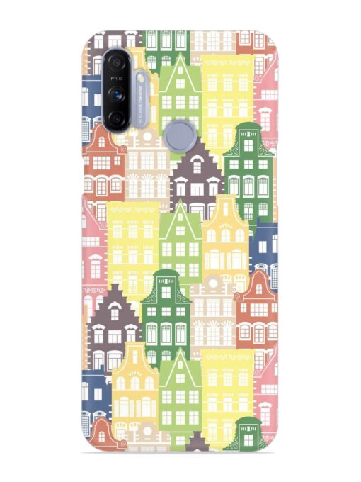 Seamless Shapes Pattern Snap Case for Realme Narzo 10A Zapvi