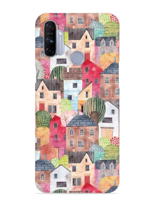 Abstract Seamless Pattern Snap Case for Realme Narzo 10A Zapvi