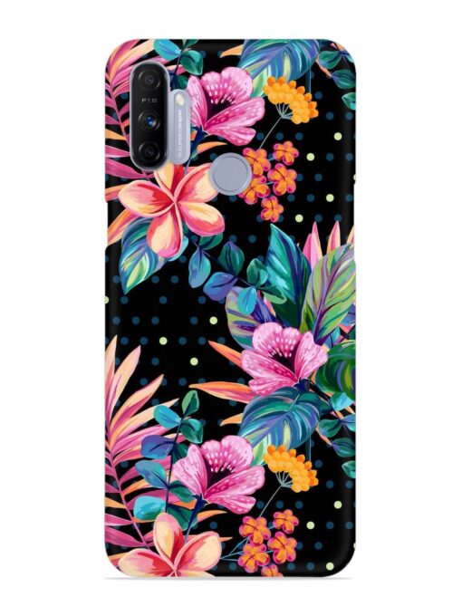 Seamless Floral Pattern Snap Case for Realme Narzo 10A