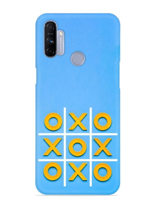 Yellow Plastic Crosses Snap Case for Realme Narzo 10A Zapvi