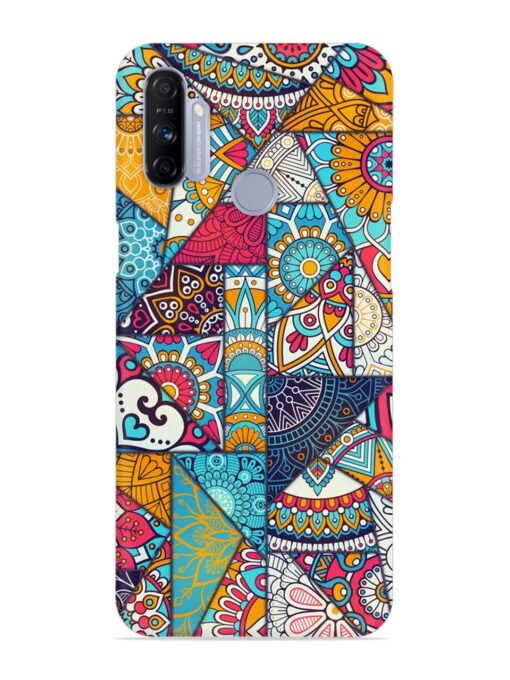 Patchwork Pattern Vintage Snap Case for Realme Narzo 10A