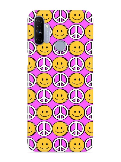 Smiley Face Peace Snap Case for Realme Narzo 10A