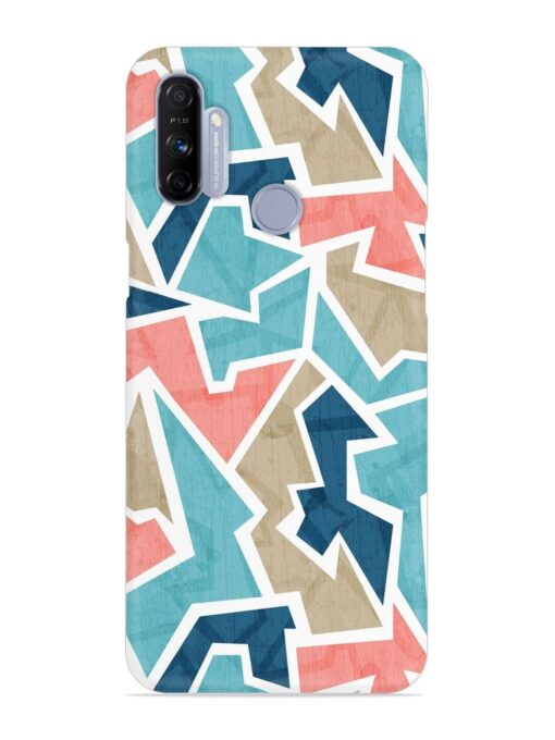 Vintage Geometric Triangle Snap Case for Realme Narzo 10A Zapvi