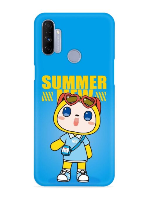 Summer Mew Cartoon Snap Case for Realme Narzo 10A