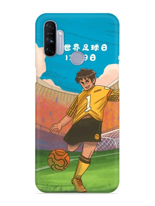 Soccer Kick Snap Case for Realme Narzo 10A Zapvi