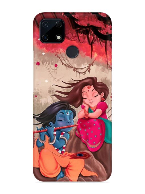 Radhe Krishna Water Art Snap Case for Realme Narzo 20 Zapvi