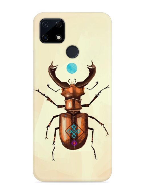 Stag Beetle Vector Snap Case for Realme Narzo 20 Zapvi