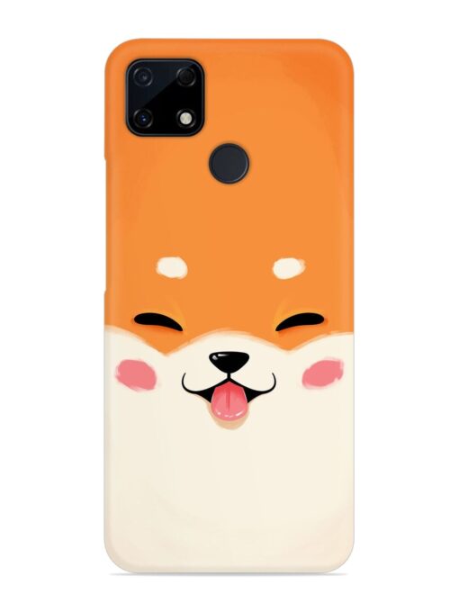 Happy Cat Art Snap Case for Realme Narzo 20 Zapvi