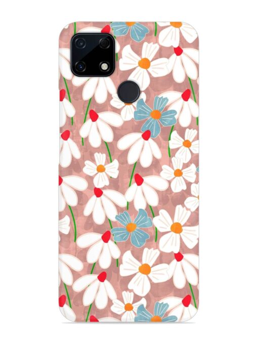 Abstract Petal Flowers Snap Case for Realme Narzo 20 Zapvi