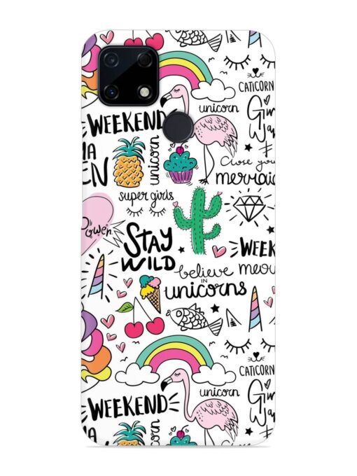 Unicorn Ice Cream Snap Case for Realme Narzo 20