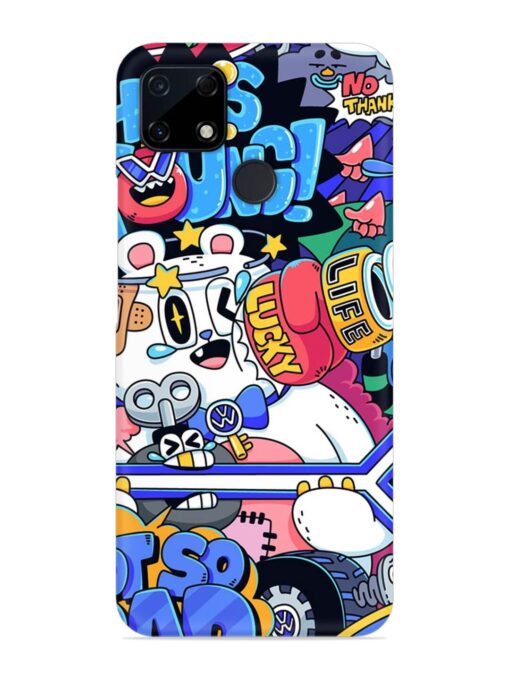 Universal Doodle Snap Case for Realme Narzo 20 Zapvi