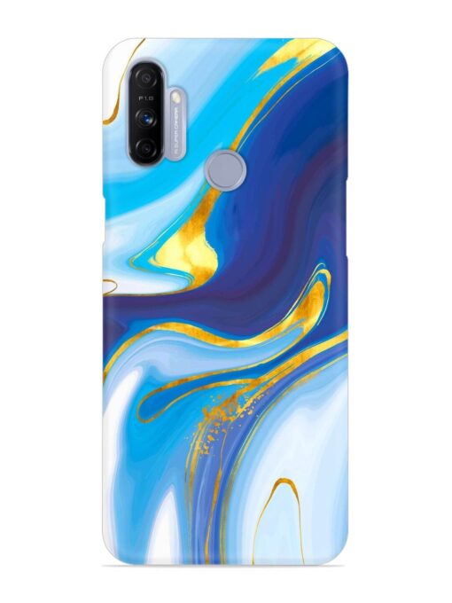 Watercolor Background With Golden Foil Snap Case for Realme Narzo 20A