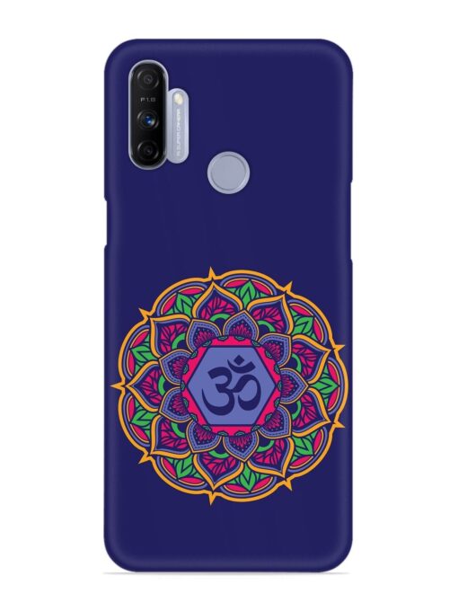 Om Mandala Art Blue Snap Case for Realme Narzo 20A