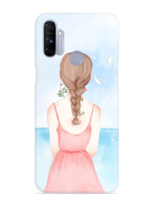 Watercolor Girl Vector Snap Case for Realme Narzo 20A