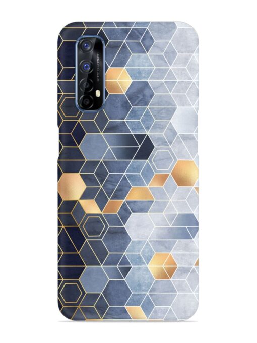 Geometric Abstraction Hexagons Snap Case for Realme Narzo 20 Pro Zapvi