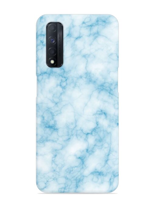 Blue White Natural Marble Snap Case for Realme Narzo 30 (4G) Zapvi