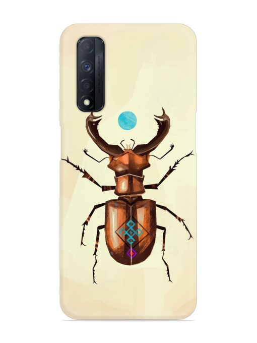 Stag Beetle Vector Snap Case for Realme Narzo 30 (4G) Zapvi