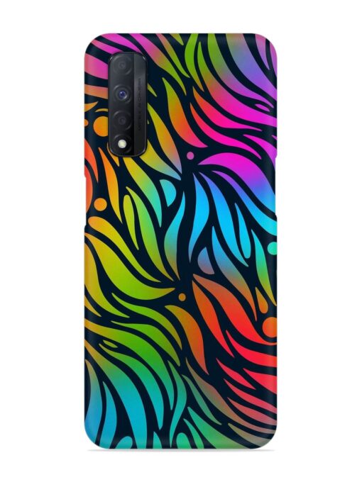 Abstract Leaf Design Snap Case for Realme Narzo 30 (4G) Zapvi