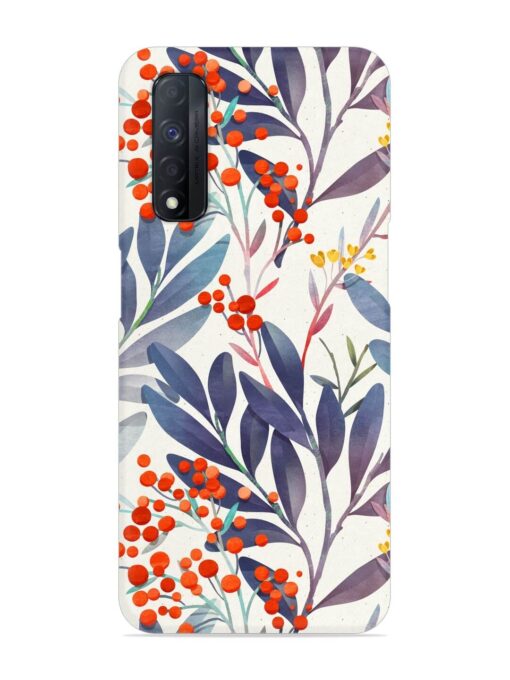 Seamless Floral Pattern Snap Case for Realme Narzo 30 (4G) Zapvi