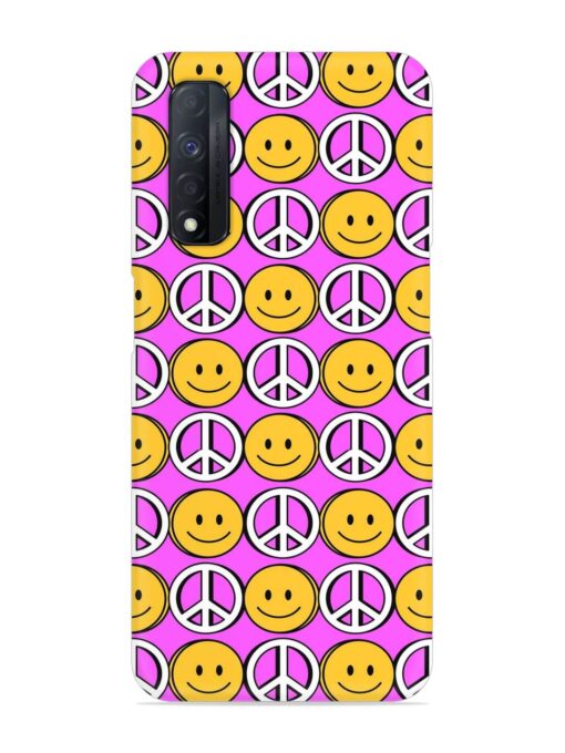 Smiley Face Peace Snap Case for Realme Narzo 30 (4G)