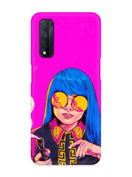 Aesthetic Anime Girl Snap Case for Realme Narzo 30 (4G)