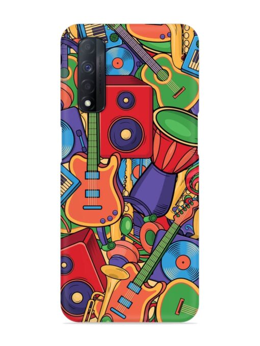 Colorful Music Art Snap Case for Realme Narzo 30 (4G) Zapvi