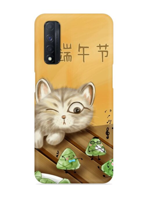 Cat Scorpion Dancing Snap Case for Realme Narzo 30 (4G)