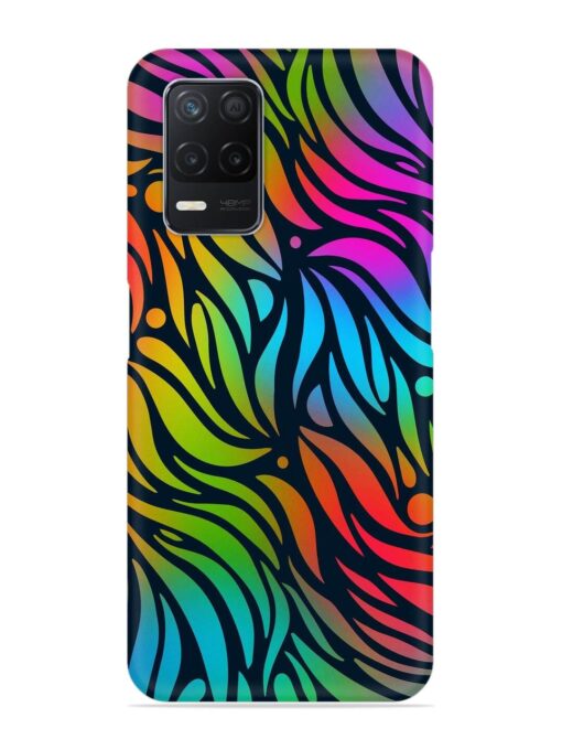 Abstract Leaf Design Snap Case for Realme Narzo 30 (5G) Zapvi