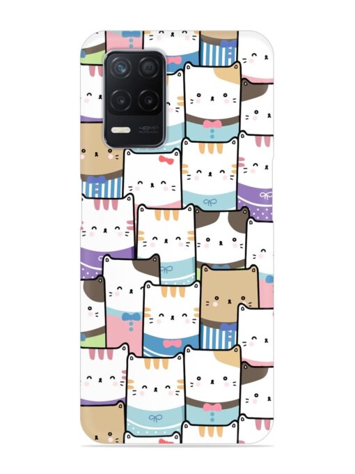 Cute Adorable Cat Snap Case for Realme Narzo 30 (5G)