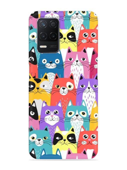 Funny Cartoon Cats Snap Case for Realme Narzo 30 (5G)