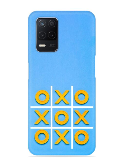 Yellow Plastic Crosses Snap Case for Realme Narzo 30 (5G) Zapvi