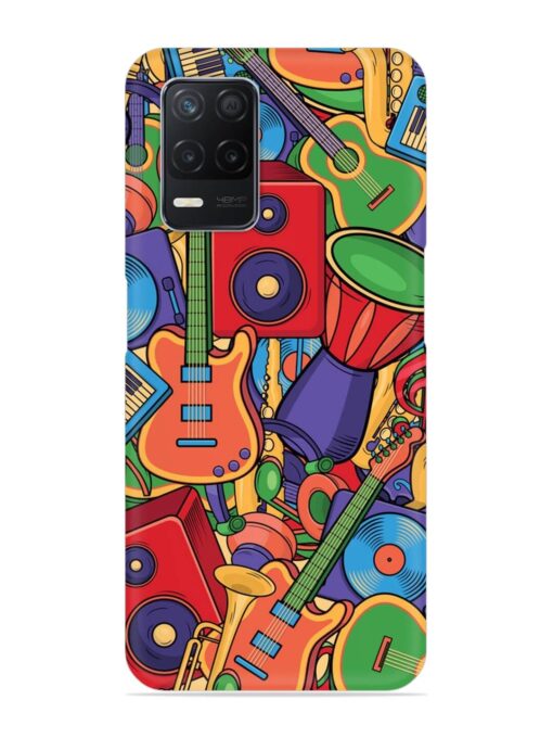 Colorful Music Art Snap Case for Realme Narzo 30 (5G) Zapvi