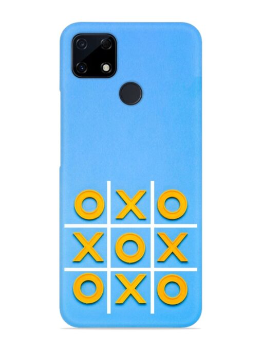 Yellow Plastic Crosses Snap Case for Realme Narzo 30A Zapvi