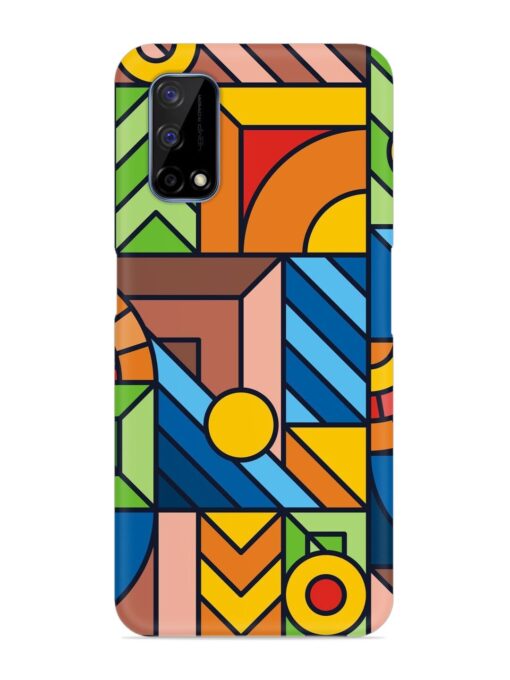 Colorful Geometric Snap Case for Realme Narzo 30 Pro (5G)