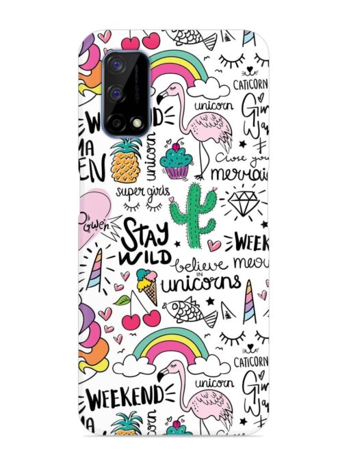 Unicorn Ice Cream Snap Case for Realme Narzo 30 Pro (5G) Zapvi