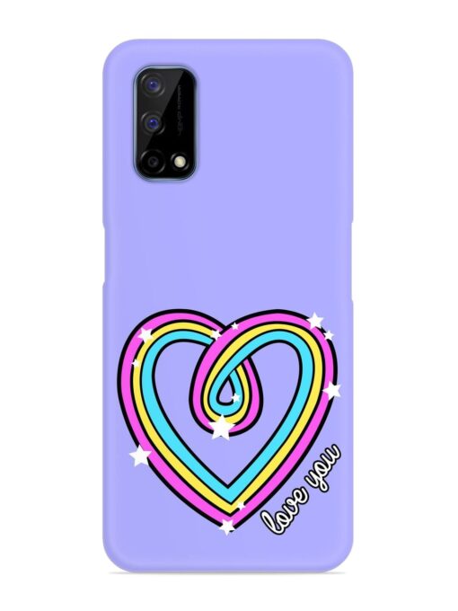 Colorful Rainbow Heart Snap Case for Realme Narzo 30 Pro (5G)