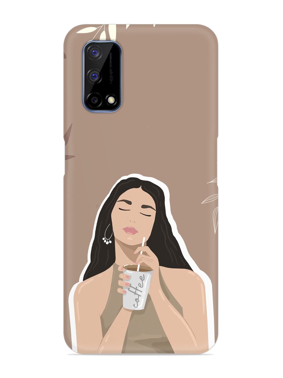 Buy Girl With Coffee Snap Case for Realme Narzo 30 Pro (5G) at Rs