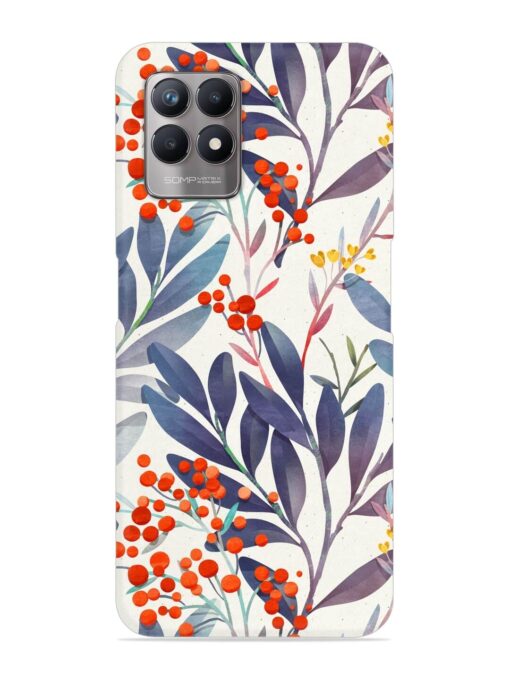 Seamless Floral Pattern Snap Case for Realme Narzo 50 (4G)