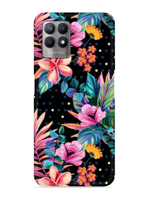 Seamless Floral Pattern Snap Case for Realme Narzo 50 (4G)