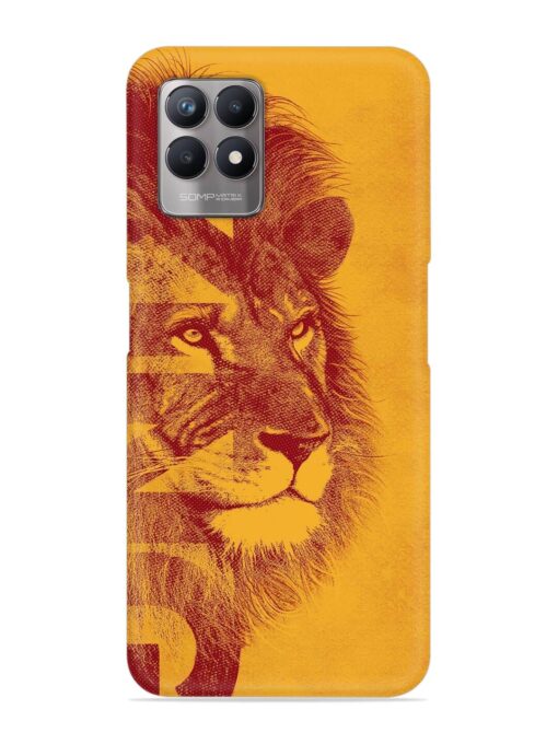 Gold Lion Crown Art Snap Case for Realme Narzo 50 (4G) Zapvi