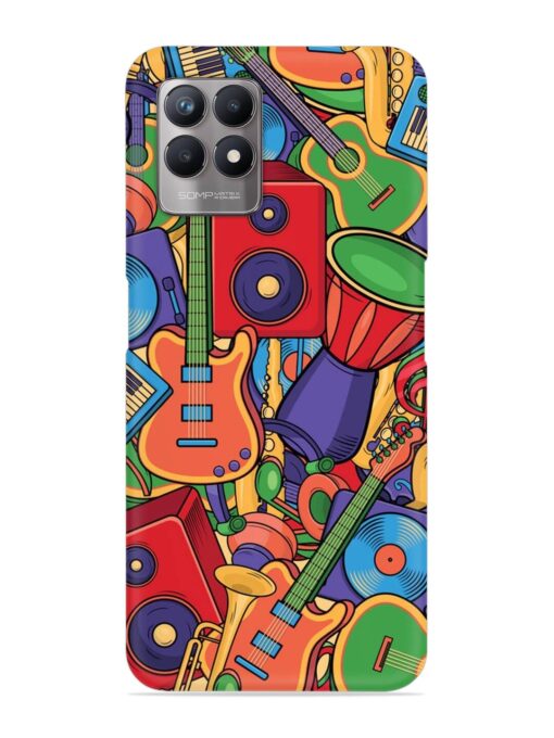 Colorful Music Art Snap Case for Realme Narzo 50 (4G) Zapvi