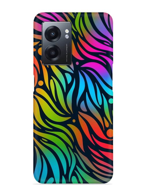 Abstract Leaf Design Snap Case for Realme Narzo 50 (5G) Zapvi