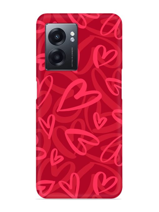 Seamless Romantic Pattern Snap Case for Realme Narzo 50 (5G) Zapvi