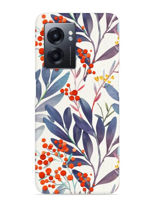 Seamless Floral Pattern Snap Case for Realme Narzo 50 (5G)